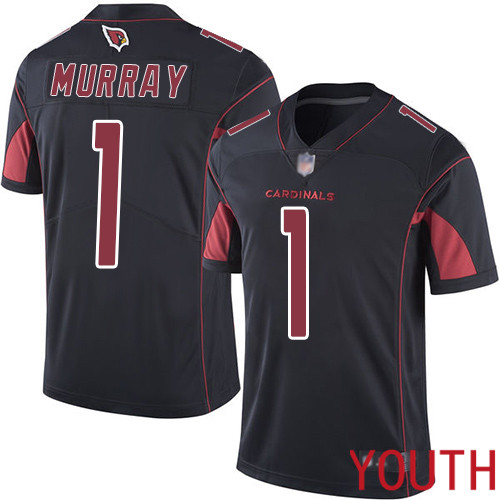 Arizona Cardinals Limited Black Youth Kyler Murray Jersey NFL Football #1 Rush Vapor Untouchable